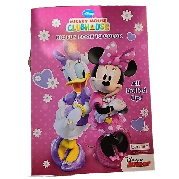 Mickey Mouse Clubhouse Big Fun Book To Color All Dolled Up! Minnie & Daisy - Picture 1 of 2